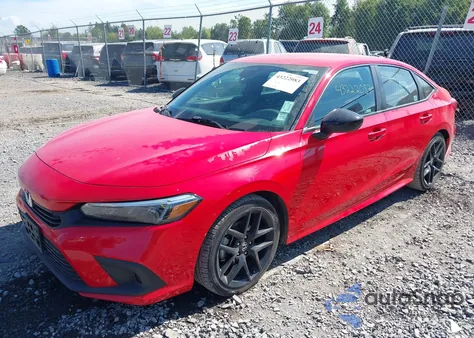 2022 Honda Civic Sport из США, поврежденный, VIN 2HGFE2F52NH557443